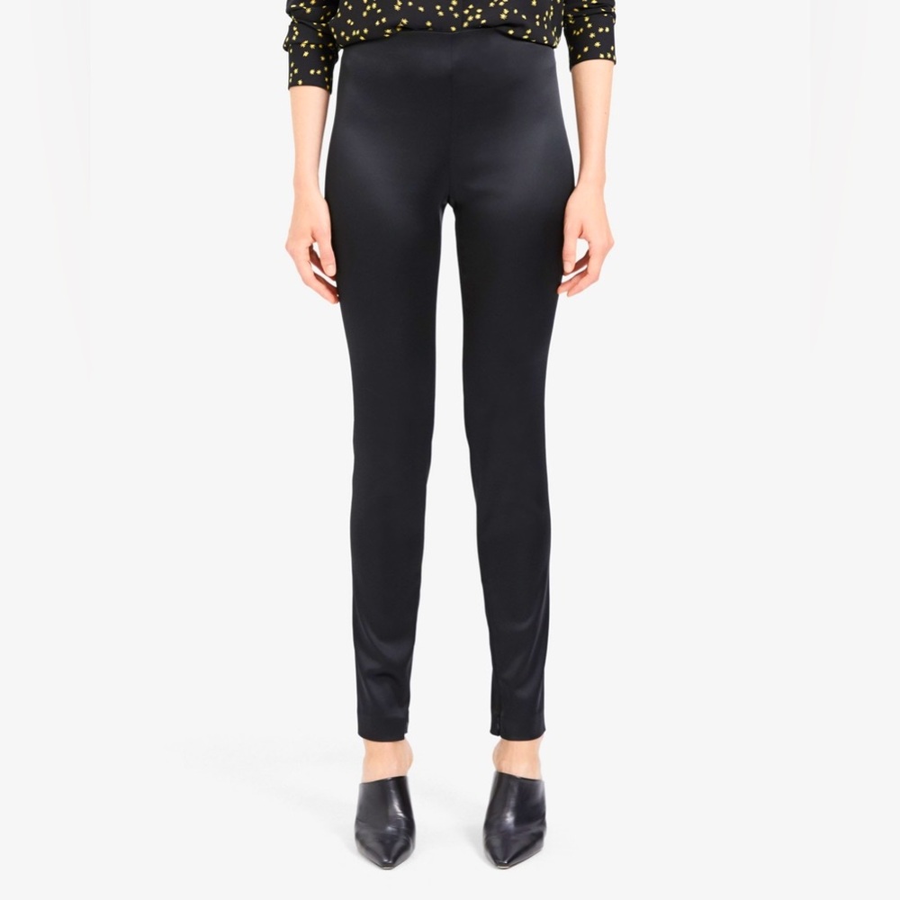 Theory Skinny Legging in Stretch Satin